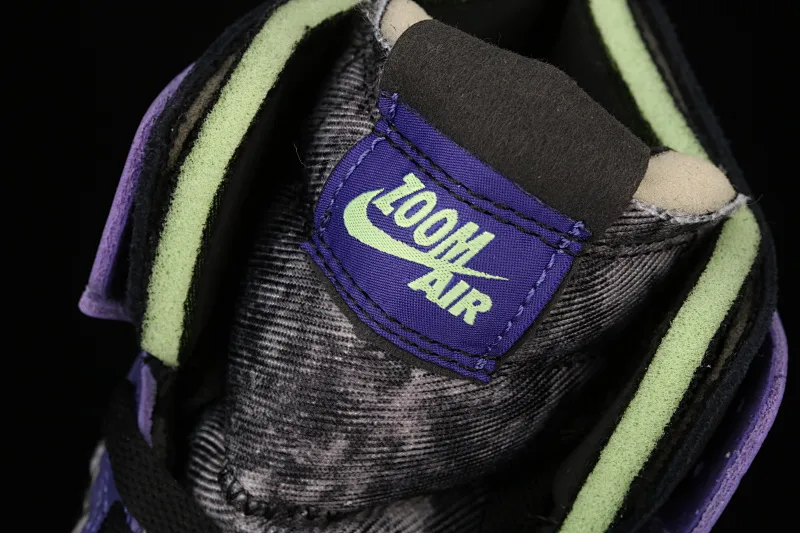 All categories Air Jordan Jordan series basketball shoes Air Jordan 1 High Air Jordan 1 Zoom CMFT "Bayou Boys" AJ1 Joe 1 "No. 1 Zion" water-dyed crocodile purple DC2133-500